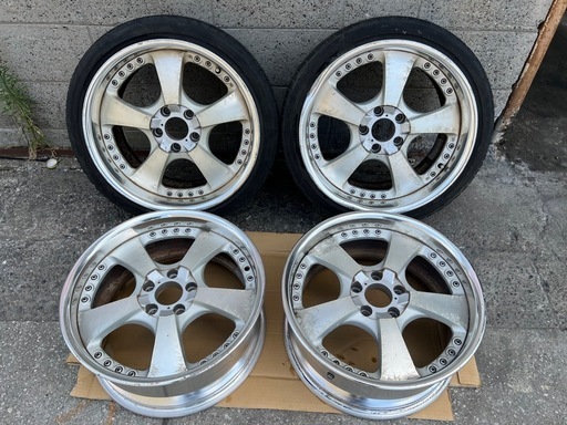 work ls 19インチ　最終値下げ　出品今週まで WORK LS LXS-FR ワーク 社外ホイール 18インチ 4本 8.5J6HPCD139
