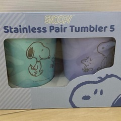 SNOOPY ステンレスペアタンブラー 5  （ミントグリーン・パープル）の画像