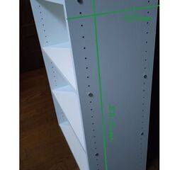 美品　ニトリ　カラーボックス　白ワイド幅広タイプの画像