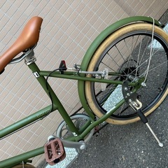 自転車　マットグリーン　20インチの画像