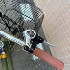 自転車　マットグリーン　20インチの画像