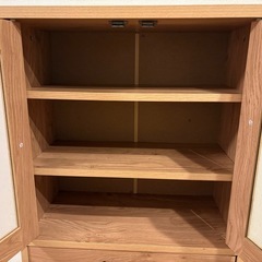 食器棚　　キッチン収納　　木製の画像
