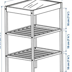 IKEA ネスナ　サイドテーブルの画像