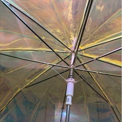 H BEAUTY&YOUTH 雨傘　ホログラム　オーロラ　アンブレラ傘 エイチの画像