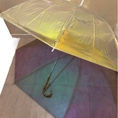 H BEAUTY&YOUTH 雨傘　ホログラム　オーロラ　アンブレラ傘 エイチの画像