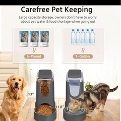 新品 自動給餌器 自動給水器 犬 猫 ペット 自動餌やり器 の画像