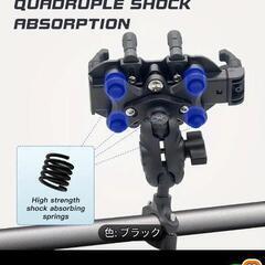スマホホルダー頑丈でショック吸収スプリング付きの画像