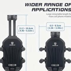 スマホホルダー頑丈でショック吸収スプリング付きの画像