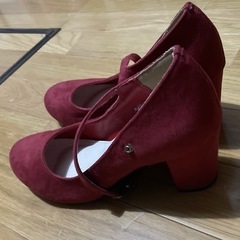 パンプス 赤 26cm Newlymeの画像