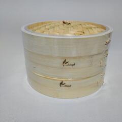 ❣️大特価❣️　竹せいろ蒸し器 24cm 2段 せいろ蒸シート100枚の画像