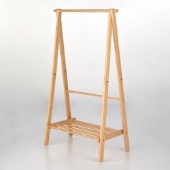 ハンガーラック　木製　美品　ベルメゾンの画像