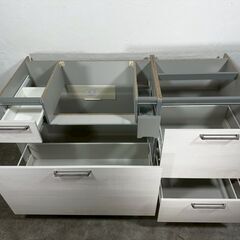 『メーカー不明』システムキッチン キャビネット 引き出し付き収納 棚 収納 RWmis63の画像