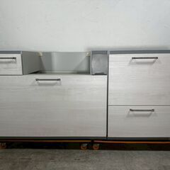 『メーカー不明』システムキッチン キャビネット 引き出し付き収納 棚 収納 RWmis63の画像