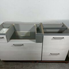 『メーカー不明』システムキッチン キャビネット 引き出し付き収納 棚 収納 RWmis63の画像