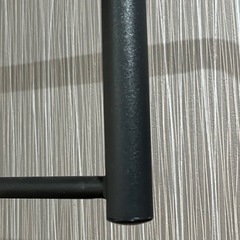 アイアン ハンガーラック スリム ポールハンガー 玄関 コート掛け  コートハンガー ハンガーにかけたまま ハンガー 省スペース 来客用 一人暮らし ディスプレイ シンプル モダン 黒 ブラック マット　物干し ハンガーバー 　家具衛門の画像