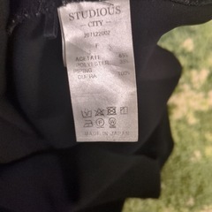 studious カットソー　トップス　ブラック　ノースリーブの画像