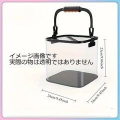 新品 釣り フィッシング 魚用 バケツ 網 2点セット！ 海釣り 川釣りなどに！の画像