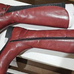 【レイドローク】Reidroc　レザー レッド サイドジップ サイズ40　02の画像