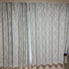 カーテン小窓用、大きい窓用２つセットの画像
