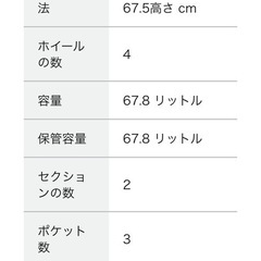 EXCITECH Biz スーツケース　Mサイズの画像