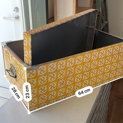 昭和レトロ収納缶ケースの画像