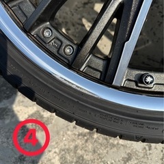 クレンツェ　エルアボラ　3ピース　 リバースリム タイヤ付き4本セットの画像