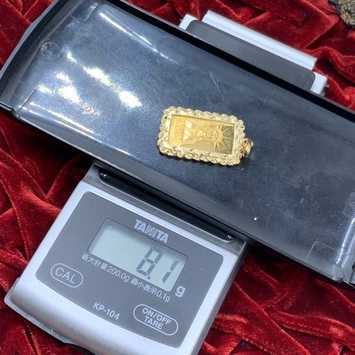 K24 リバティー5g ペンダントトップ　枠k18 8.1g