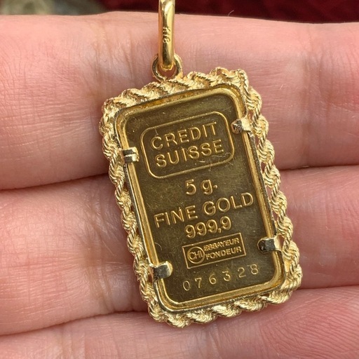 K24 リバティー5g ペンダントトップ　枠k18 8.1g