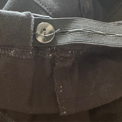 マタニティパンツ 黒 ウエストゴム付きの画像