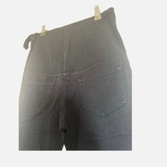 マタニティパンツ 黒 ウエストゴム付きの画像