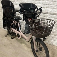 🌸美品🌸室内保管🌈大容量バッテリー8Ah🌸パナソニックギユットアニーズ🌸子供乗せ電動自転車ベージュ23の画像