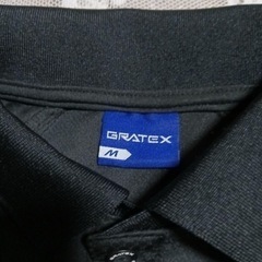 GRATEX メンズ ポロシャツ シャツ 半袖　 Mサイズ　ブラックの画像