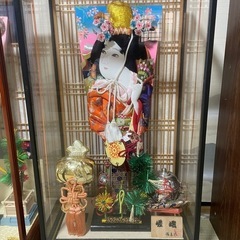 差し上げます　羽子板人形　２つの画像
