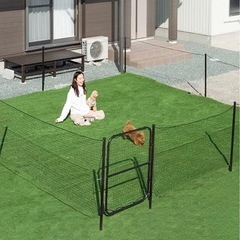 【美品】お手軽ドッグラン　ドア付き　庭　BBQなどにも⭕️ フェンスの画像