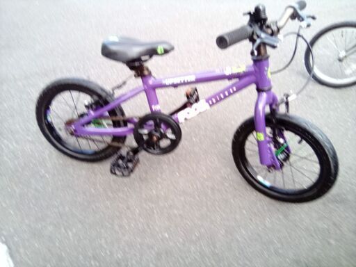 中古自転車 14インチ子供用自転車FROG 43 パープル (たけ) 岡山の自転車の中古