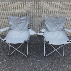 ★【引き取り限定～】キャンピングチェア（収納袋付）×2脚＋KID用チェア3脚セット★の画像