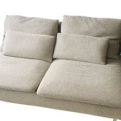 IKEA 3人掛けソファ ソーデルハムン ヴィーアルプ ベージュ/ブラウンの画像