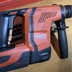 動作確認済み　HILTI（ヒルティ）充電式ロータリーハンマー TE6-A22 箱　おまけ付きの画像