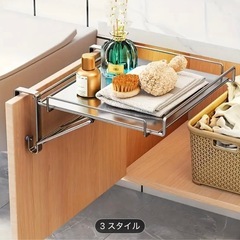 ステンレス製折りたたみ式カウンタートップの画像