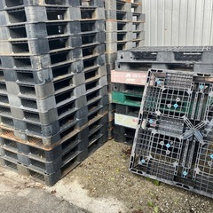 無料　木製パレット　プラスチックパレットの画像