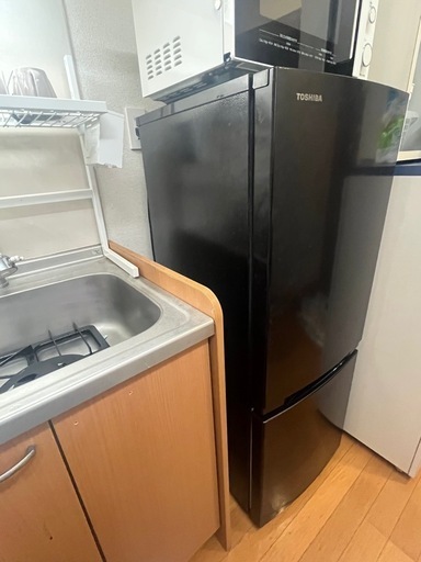 Toshiba（東芝）GR-V15BS セミマットブラック 153 L 2ドア冷蔵庫