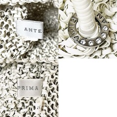 【極美品】ANTEPRIMA アンテプリマ ワイヤーバッグ ハンドバッグ マットホワイト②の画像