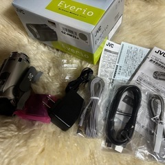 ★JVC　Everio　GZ-HM33-S シルバー ハイビジョン デジタルビデオカメラ】★保管品美品★の画像