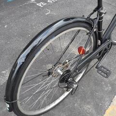 中古自転車３５２０　２７インチ　６段ギヤ　LEDオートライトの画像