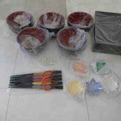 【断捨離中‼️新品‼️】　どんぶり　お椀　5つセット　映えるうつわの画像