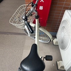 子供用自転車20インチ白　の画像