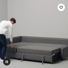 IKEA フリーヘーテン　三人掛けソファベッドの画像