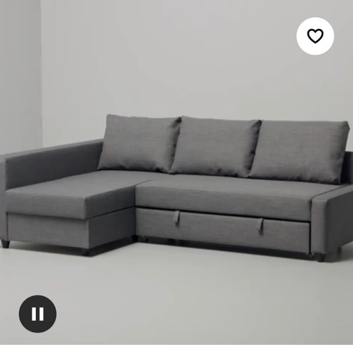 IKEA フリーヘーテン　三人掛けソファベッド