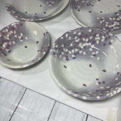 宇野千代 食器 プレート 器 4点セット 花びらの画像
