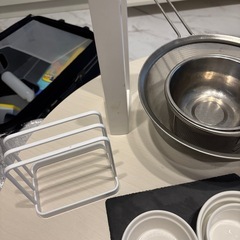 キッチン用品　皿　ボウル　キッチンペーパーセットの画像